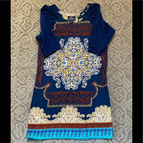 Angie Dresses & Skirts - Angie Boho Short Sleeved Dress Size Small